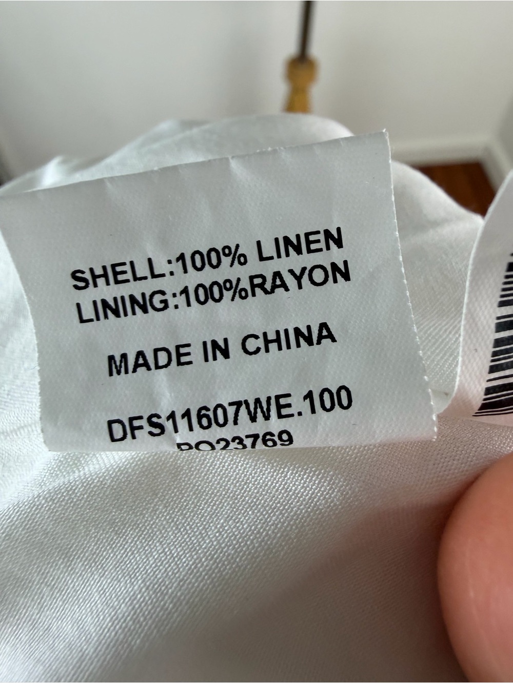 DISSH Karney Linen Maxi Dress White Size 2 - Picture 8 of 8